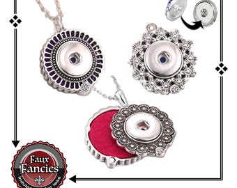 NEW! Snap Button Jewelry, Aromatherapy or Locket Pendant, Ginger Snap, Snap Charms, #SnapButtonJewelry, Rhinestone Snaps, #SnapButtons