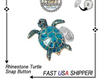 Exclusive RHINESTONE TURTLE Snap Button, Turtle charm, Rhinestone turtle, Snap Charms, Snap Button Jewelry, Snap charms, #TurtleSnapCharm