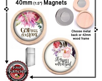 GOD BLESS OUR HOMe Handmade INSPiRATION GiFT, Stocking Stuffer, Christian Gift, #InspirationMagnet, #BlessMagnet, #WellSoul, #ChristianGift