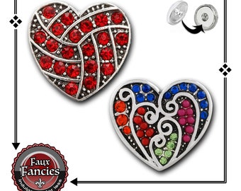 HEART Snap Buttons, FAVORITE Ginger Snaps, Heart Charms, Snap Jewelry, #HeartCharms, #SnapCharm, #HeartSnapButtons, #HeartSnapCharms