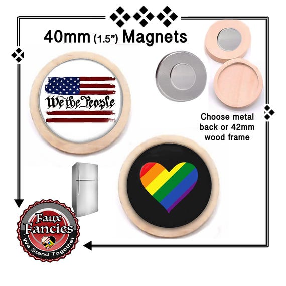 WE THE PEOPLE Handmade MAGNeT, Gay Pride Magnet, Pride in America Magnet, UsA Magnet, #WeThePeople, #GayPride, #RefMagnet, #EqualityMagnet