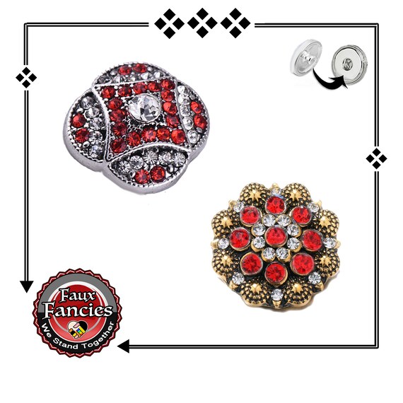 SNAP Buttons, GORGEOUS Rhinestone Snap Button, Ginger Snaps, Snap on Charms, #BraceletCharms, Rhinestone Snaps, Snap Snap, Jewelry gift