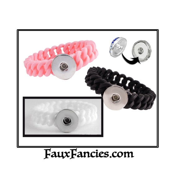 SALE! Silicone Snap Button Bracelet, Ginger Snaps, Snap, Gift for her, Snap Jewelry, Interchangeable Snap Buttons, Jewelry gift