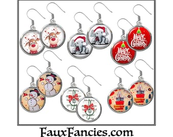 Christmas Earrings, Holiday jewelry, Jewelry for Christmas, Earrings for Christmas, Christmas dangle Earrings, #ChristmasJewelry