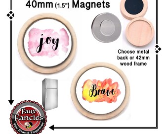 SALE! Be BRAVE Handmade Magnet,JOY Handmade Magnet, Have Joy, Always Be Brave, #Joy, #Brave, #InspirationMagnet, #JoyMagnet, #BeBrave, #Joy