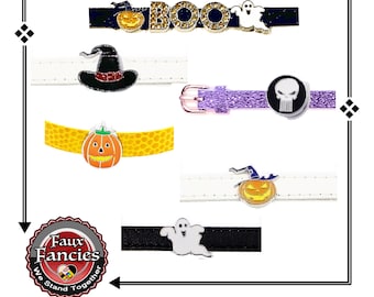 HALLOWEEN Slider charms, witch slide charms, Pumpkin Halloween Charms, 8mm charms, Pirate charms, Charms for Halloween, #SlideCharms