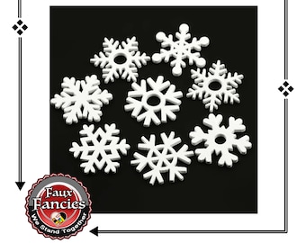 HOLIDAY SNOWFLAKE ORNAMENTS, White Wood Ornaments, Snowflakes, White Snowflakes, Christmas Ornament, Christmas Decoration, #Snowflakes