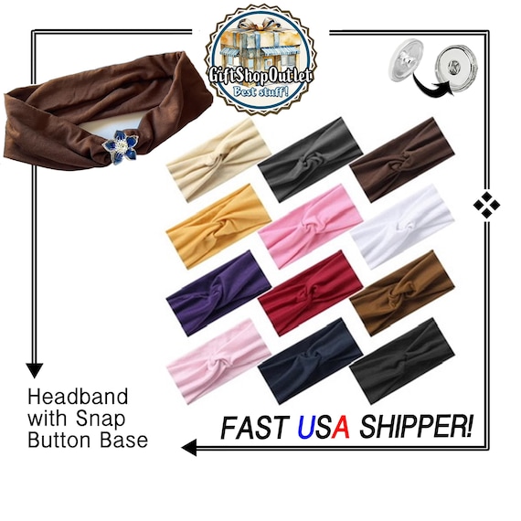 HEADBAND with Snap Button, Headband for Women, Hair Headband, #HeadbandForSnapButtons, #GirlsHeadbands, Hair Band for snap button, #Headband