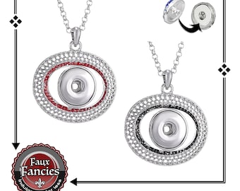 SALE! Snap Button Pendants, Oval Pendant for Snaps, Ginger Snaps, Snap Charms, Changeable Snap, Rhinestone Snap, Snap Snap, #SnapPendant