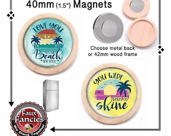 SALE! BORN to SHiNE Handmade MAGNeT, LOVE You To The Beach Magnet, #Inspiration, #InspirationMagnet, #NeverGiveUp, #DreamBig, #BornToShine