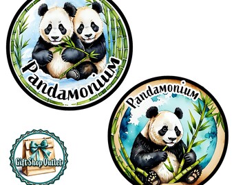 PANDA Glass Cabochon Handmade Keyring, New PANDA Handmade Key Ring, Panda Magnet, #Pandamonium, #PandaKeyRing, #PandaMagnet