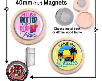 SALE! BETTER IN FLiP FLoPS Handmade MAGNeT, To The Beach Magnet, #InspirationSign, #InspirationMagnet, #NeverGiveUp,#FlipFlop, #InspireSign