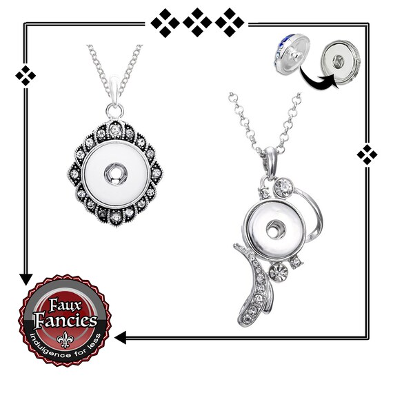 Rhinestone PENDANT for Snap Buttons, Ginger Snap Pendant, Snap Charm, Interchangeable Snap, Rhinestone Snap, Snap Popper, #RhinestonePendant