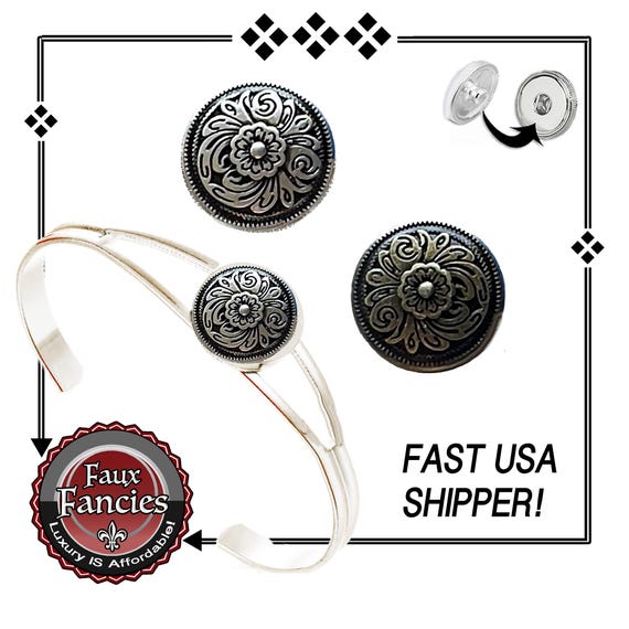 EXCLUSIVE! 18mm Embossed METAL Snap Buttons, Metal Ginger Snaps, Snap Charms, Changeable Snap, Snap Jewelry, #EmbossedCharms, #EmbossedSnap