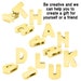 Gold Slide Letters, 8mm Slider Letters, MULTIPLE DISCOUNTS, Slider ...