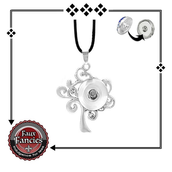 TREE Snap Button Pendant, Tree of Life Pendant, Tree of Life Charm Pendant, #TreeOfLife, #TreePendant, Tree Pendant, #SnapButtonPendant