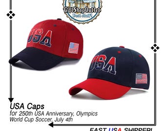 USA Cap for July 4th, 250th USA Ball Cap, World Cup Soccer Hat, Olympic Hat, Patriotic Cap; #July4Cap, #USAHat, Patriotic Hat