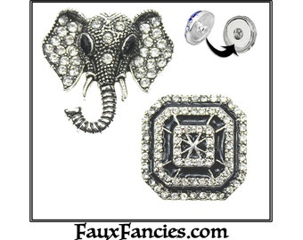 Snap buttons, 18mm Snap Buttons, Ginger Snaps, Snap on Charms, Interchangeable Snap, Rhinestone Snaps, Snap Snap, Jewelry gift