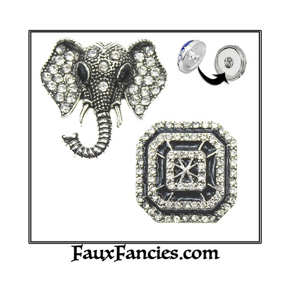 Snap buttons, 18mm Snap Buttons, Ginger Snaps, Snap on Charms, Interchangeable Snap, Rhinestone Snaps, Snap Snap, Jewelry gift