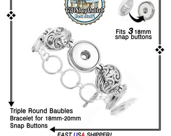 Snap Button Bracelet, SALE -GORGEOUS Adjustable Snap Bracelet, Snap Bracelet for Snap Buttons, #SnapButtonJewelry, #SnapJewelry, SnapPopper