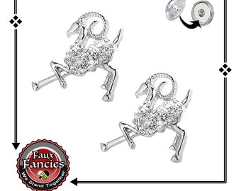 SALE! BEAUTIFUL Rhinestone Reindeer Snap Buttons, Ginger Snap, Snap Charms, Interchangeable Snap, Rhinestone Snaps, Snap Snap, Jewelry gift