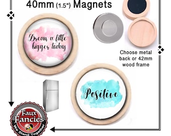 SALE! DREAM A LiTTLE BiGGER Handmade Magnet, POSITIVE Gift, Positive Magnet Sign, #InspirationMagnet, #DreamMagnet, #BePositive, #DreamBig