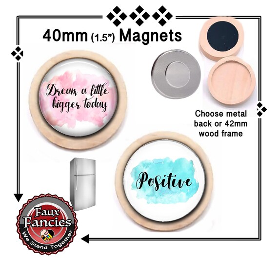 SALE! DREAM A LiTTLE BiGGER Handmade Magnet, POSITIVE Gift, Positive Magnet Sign, #InspirationMagnet, #DreamMagnet, #BePositive, #DreamBig