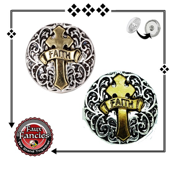 Snap Buttons, FAITH Snap Button, Christian Ginger Snap, Snap Charm, #18mmSnapButton, #SnapJewelry #ChristianSnapButton, #SnapJewelry, #Faith