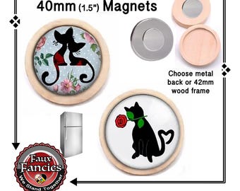 KITTY Handmade MAGNET, Accept This Rose, KITTY Gift, #KittyMagnet, #KittyGift, Gift for Kitty Mom, #KittyMom, #AcceptThisRose, #RefMagnet