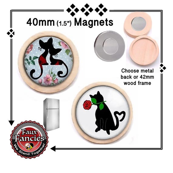 KITTY Handmade MAGNET, Accept This Rose, KITTY Gift, #KittyMagnet, #KittyGift, Gift for Kitty Mom, #KittyMom, #AcceptThisRose, #RefMagnet