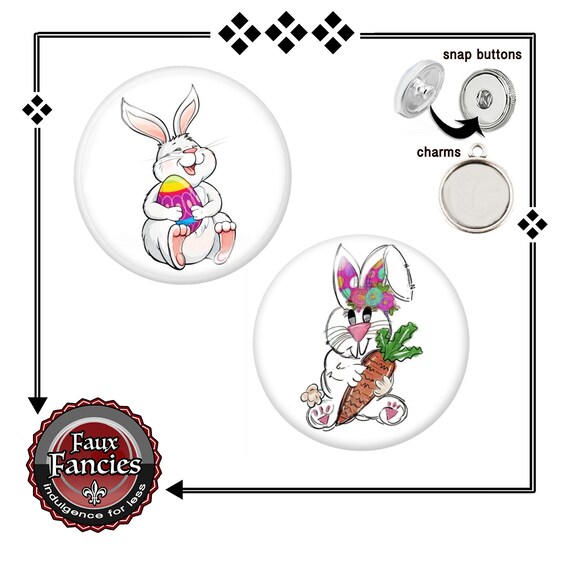 SALE!Easter Snap Buttons, Spring Cabochon Charm, Easter Snap Charms, Easter Snap Button, Easter Cabochon Charm, Snap Snap, #EasterCharm