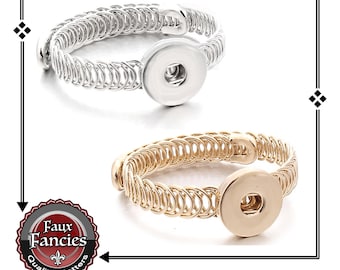 Snap Button ADJUSTABLE Bracelet, Snap Jewelry for Ginger Snap, Snap, Gift for her, Snap Jewelry, Interchangeable Snap Buttons, Jewelry gift