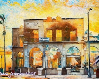 SoCal STRONG our Original Canvas Artwork, LA County Strong Art in 5 sizes, So Cal Strong ,#SoCalStrong, #LAStrong,  #SoCalFires, LA Rise