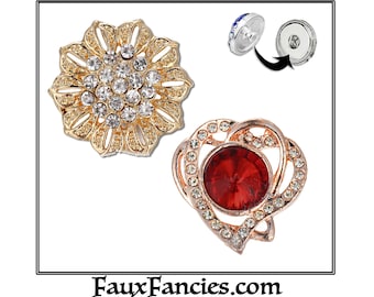 SALE! Gorgeous 18mm Snap Buttons, #SnapButton, Ginger Snap, Snap on Charm, Changeable Snap, Rhinestone Snap, Snap Button Jewelry, #SnapCharm