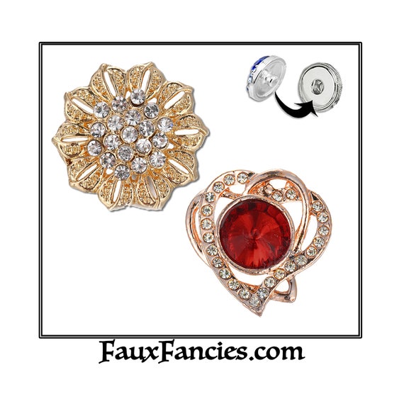 SALE! Gorgeous 18mm Snap Buttons, #SnapButton, Ginger Snap, Snap on Charm, Changeable Snap, Rhinestone Snap, Snap Button Jewelry, #SnapCharm