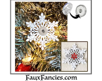 HOLIDAY SNOWFLAKE Snap Button ORNAMENTs, Ginger Snaps, Snap  Charms, Changeable Snap, Rhinestone Snaps, Snap Charms, #SnapButtonOrnament