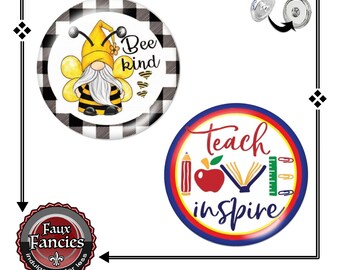 Bee Kind Snap Button, Teacher Charm, Be Kind Ginger Snaps, Teacher Gift, Snap Button, #BeeSnap, #BeeKindSnap, #SnapSnap, #GiftForTeacher
