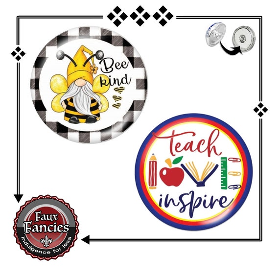 Bee Kind Snap Button, Teacher Charm, Be Kind Ginger Snaps, Teacher Gift, Snap Button, #BeeSnap, #BeeKindSnap, #SnapSnap, #GiftForTeacher
