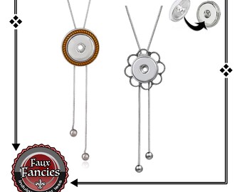 Bolero Style Snap Button Pendant: Interchangeable Charm Jewelry