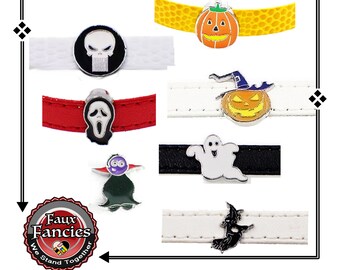 HALLOWEEN Slider charms, slide charms, Halloween Charms, 8mm charms, Pirate charms, Charms for Halloween, #SlideCharms