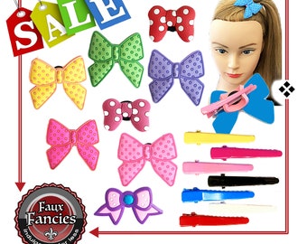 PVC BOW Shoe Charms, Hair Clips, Silicone Charms, Kids Charms, PVC Bracelets, Kids Bracelets, Kids Party Favors, Kids Charms, #ShoeCharms