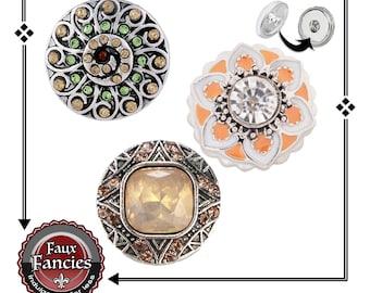 Rhinestone Snap, Rhinestone Ginger Snap, GORGEOUS Snap Charm, Switchable Snaps, #SnapCharm, #SnapJewelry, #SnapButton, #RhinestoneSnap