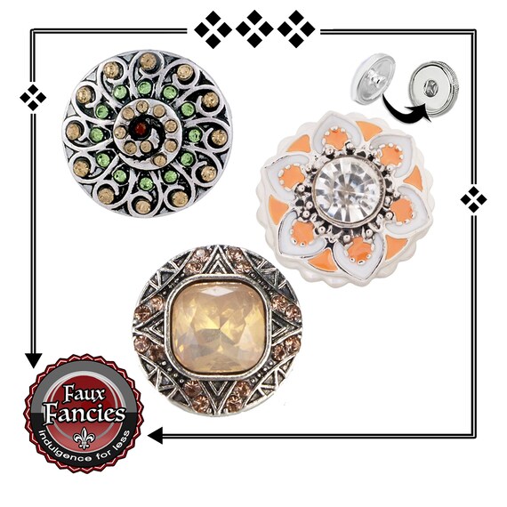Rhinestone Snap, Rhinestone Ginger Snap, GORGEOUS Snap Charm, Switchable Snaps, #SnapCharm, #SnapJewelry, #SnapButton, #RhinestoneSnap