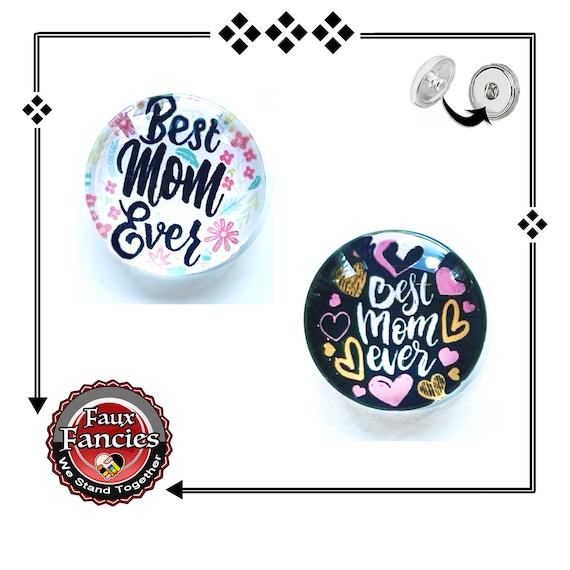 Snap Buttons OR Charm for BEST FRIEND Mom, Love You Watts, Mothers Day Gift, #GiftForMom, Snap Charms, Ginger Snap, Cabochon Snap, #BestMom