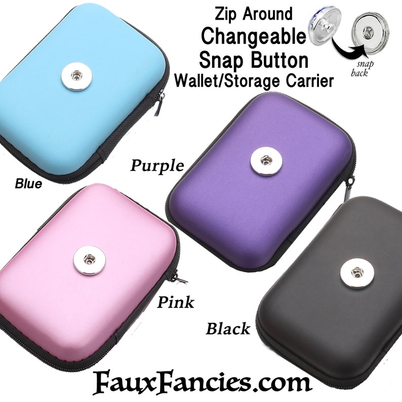 Snap Button Coin Purse 18mm Snap Button Accessory Ginger Etsy