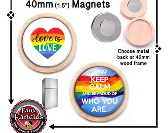 LOVE IS LOVE Handmade Magnet, Stocking Stuffer, IMSPiRATION Magnet, Pride Magnet, #InspirationMagnet, #BeYouMagnet, #GayPride, #LoveIsLove