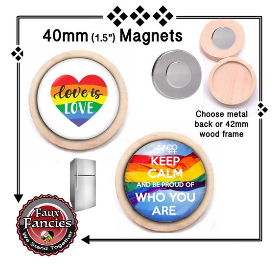 LOVE IS LOVE Handmade Magnet, Stocking Stuffer, IMSPiRATION Magnet, Pride Magnet, #InspirationMagnet, #BeYouMagnet, #GayPride, #LoveIsLove