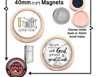 SALE! FAiTH OVeR FEAR, Start EACH DaY WiTH GoD Handmade INSPiRATION GiFT, Christian Gift, #InspirationMagnet, #FaithMagnet, #ChristianGift