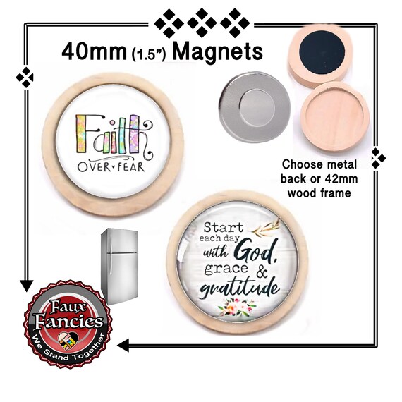 SALE! FAiTH OVeR FEAR, Start EACH DaY WiTH GoD Handmade INSPiRATION GiFT, Christian Gift, #InspirationMagnet, #FaithMagnet, #ChristianGift