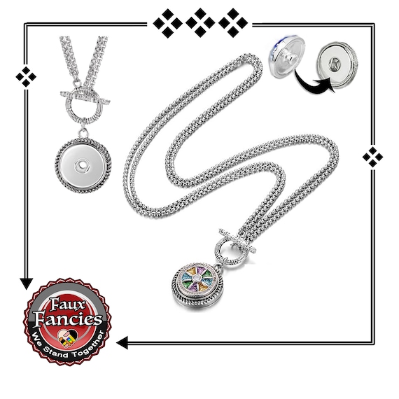 SALE! Snap Button Pendant, Slip Loop Pendant, Ginger Snap Pendant, Charm Pendant, #SnapButtons, #SnapJewelry, #SnapCharms, #SnapJewelry #